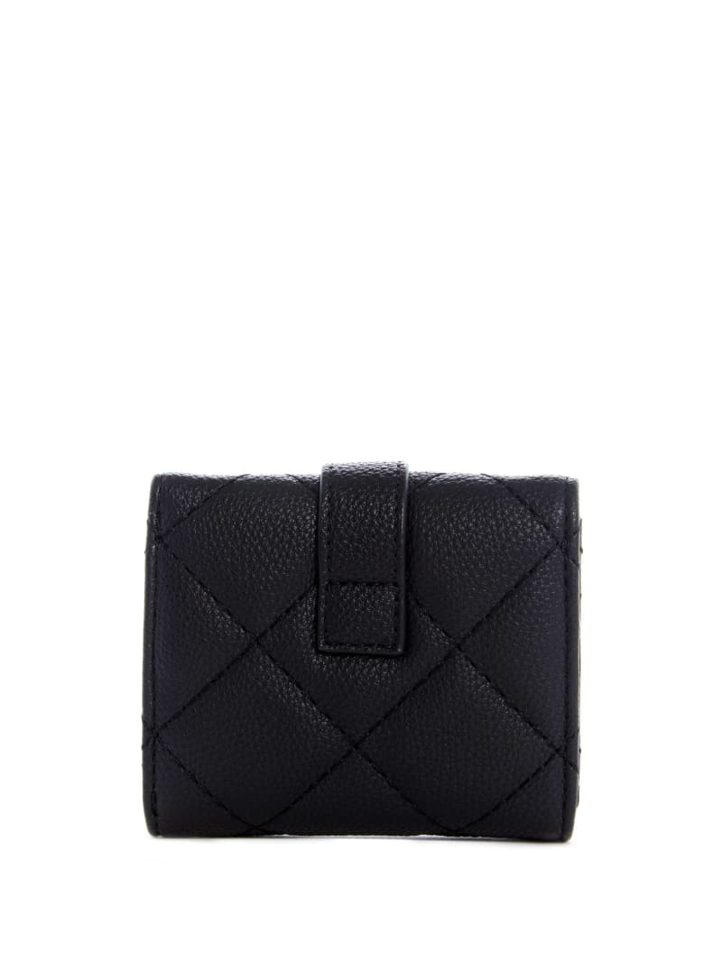 Guess Gillian Petite Trifold Women's Wallets Black | 5608-HNCLK