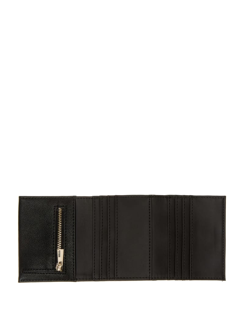 Guess Gillian Petite Trifold Women's Wallets Black | 5608-HNCLK