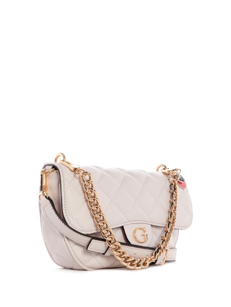 Guess Gillian Quilted Flap Women's Crossbody Bags Grey | 0731-DNYCI