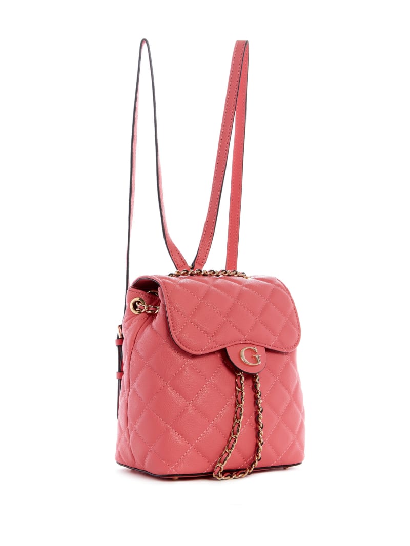 Guess Gillian Quilted Women's Backpacks Apricot | 8324-GAPHN