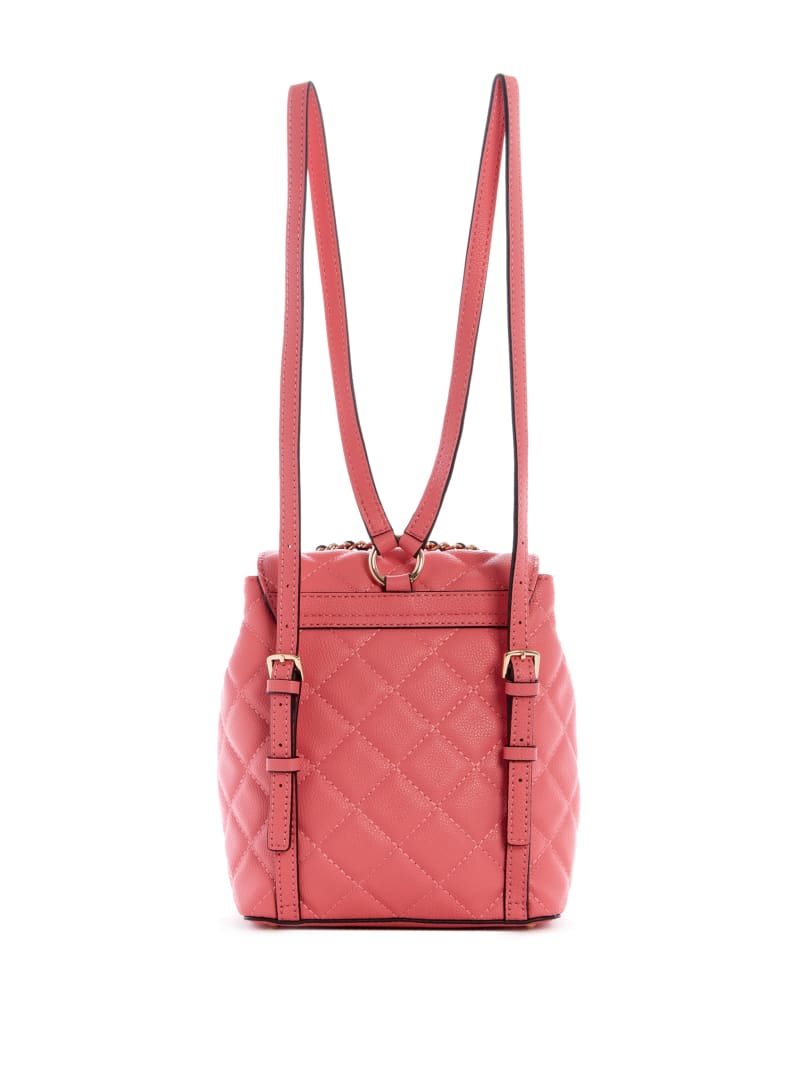 Guess Gillian Quilted Women's Backpacks Apricot | 8324-GAPHN