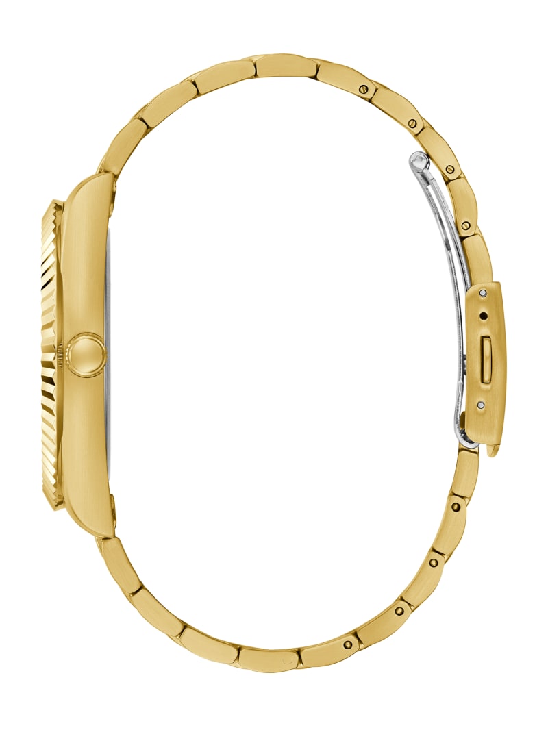 Guess Gold-Tone Analog Men's Watches Gold | 8019-VTMHS