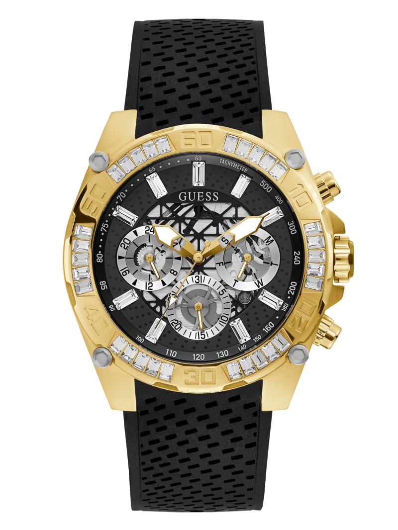 Guess Gold-Tone And Tachymeter Men\'s Watches Multicolor | 7502-UTIKF