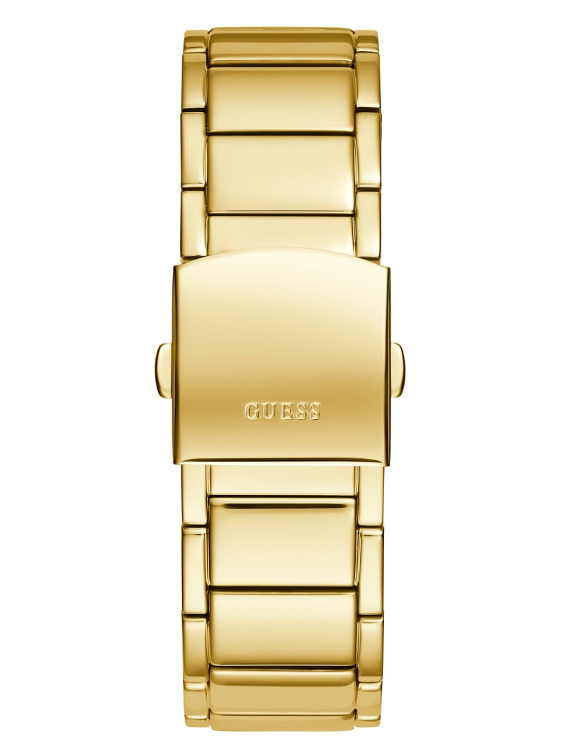 Guess Gold-Tone Barrel Analog Men's Watches Gold | 0582-XOKDT