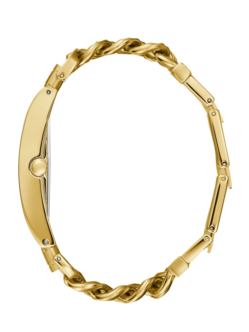 Guess Gold-Tone Chain Analog Women's Watches Gold | 3425-VOYUN