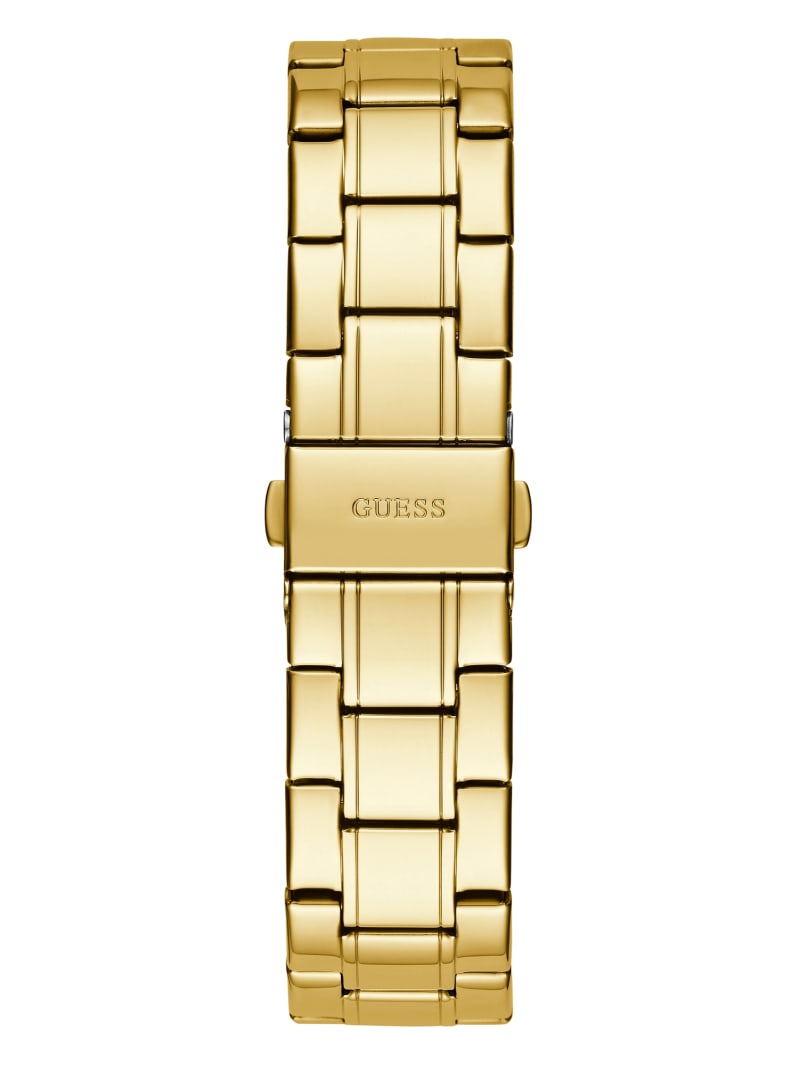 Guess Gold-Tone Crystal Analog Women's Watches Gold | 2091-YAZOQ