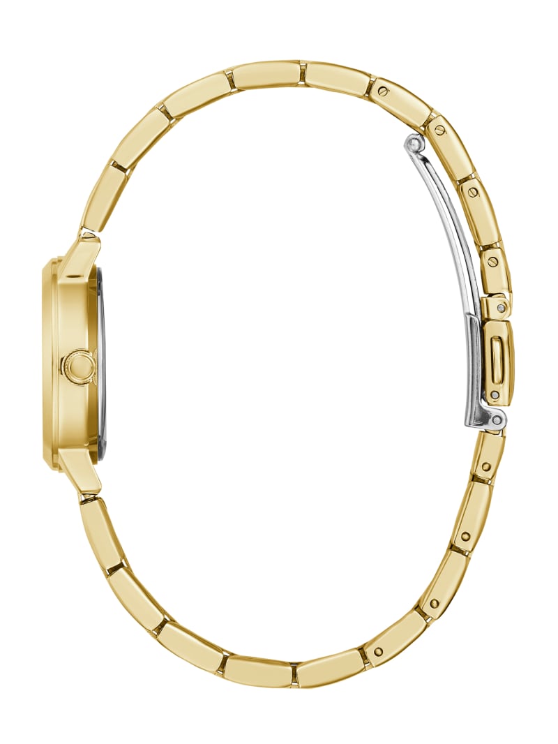 Guess Gold-Tone Diamond Analog Women's Watches Gold | 9475-PUXGQ