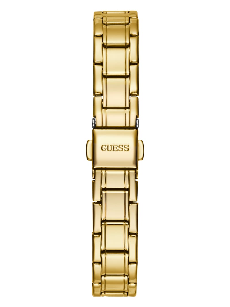 Guess Gold-Tone Diamond Analog Women's Watches Gold | 9475-PUXGQ