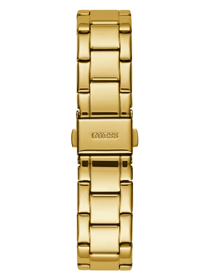 Guess Gold-Tone Glitter Logo Women's Watches Gold | 0716-FAPOD