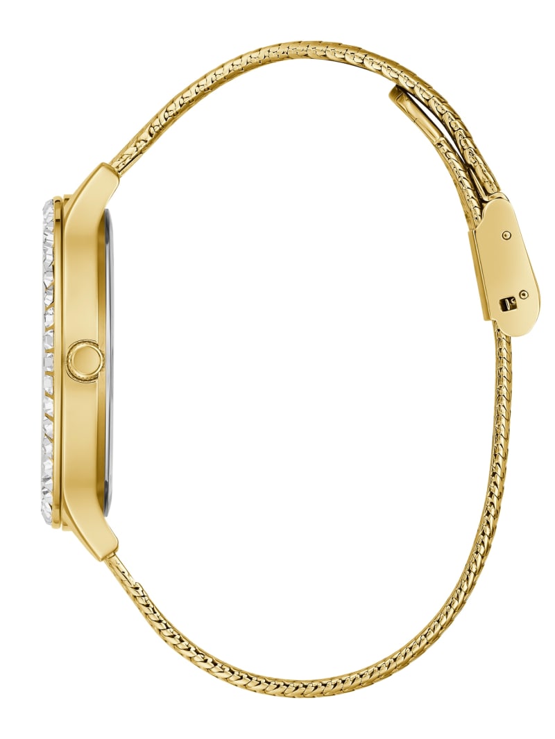 Guess Gold-Tone Mesh Analog Women's Watches Gold | 4391-AKFZG