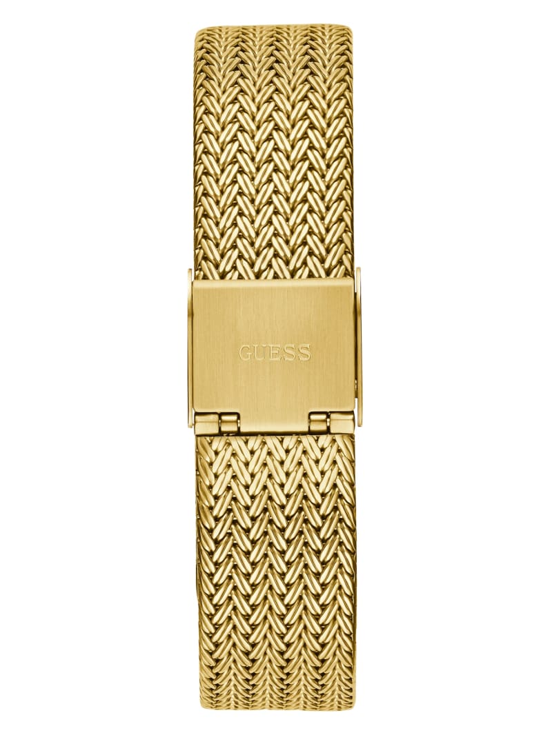 Guess Gold-Tone Mesh Analog Women's Watches Gold | 4391-AKFZG