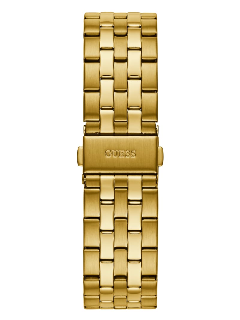 Guess Gold-Tone Multifunction Men's Watches Gold | 6795-NVZIJ