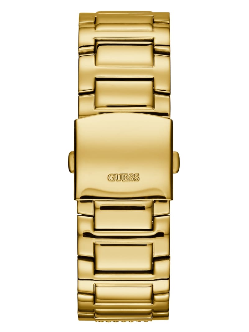 Guess Gold-Tone Multifunction Men's Watches Gold | 6852-HCDYV