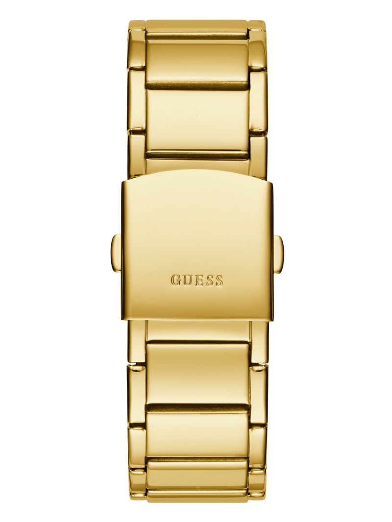 Guess Gold-Tone Multifunction Men's Watches Gold | 7395-QPVCZ