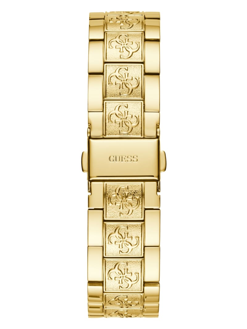 Guess Gold-Tone Quattro G Analog Women's Watches Gold | 2340-ZYBWU