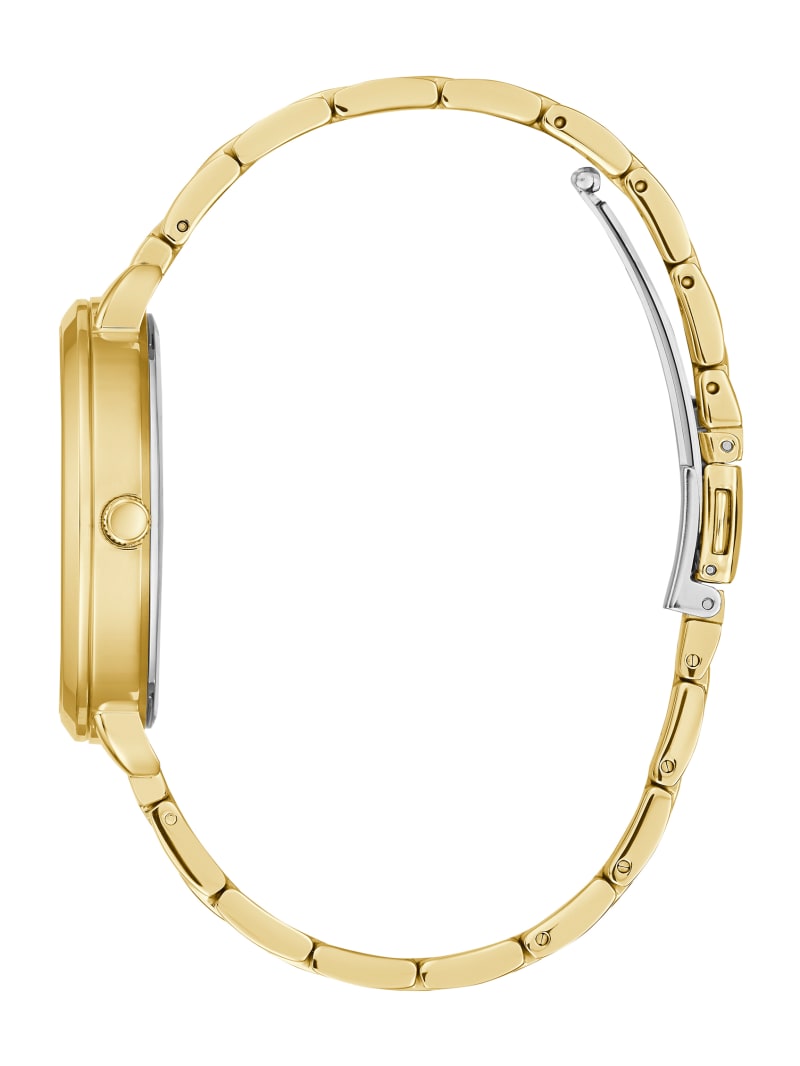 Guess Gold-Tone Rose Analog Women's Watches Gold | 2973-IQJCT