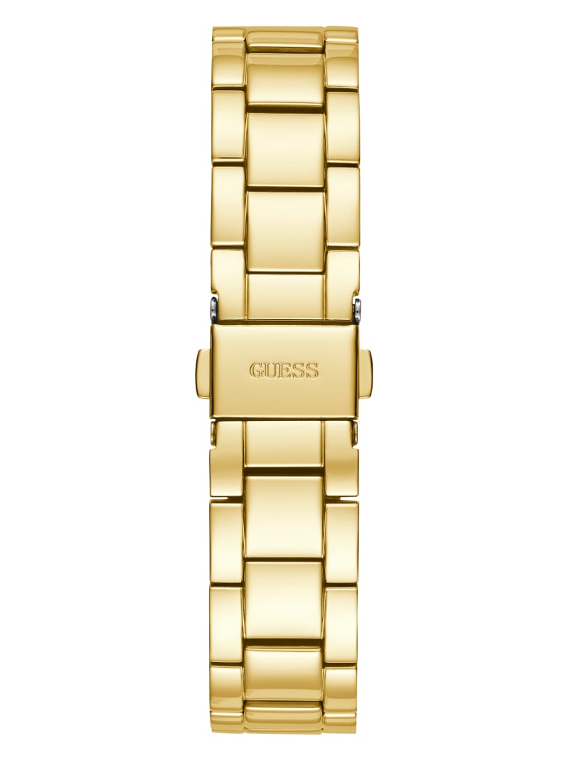 Guess Gold-Tone Rose Analog Women's Watches Gold | 2973-IQJCT