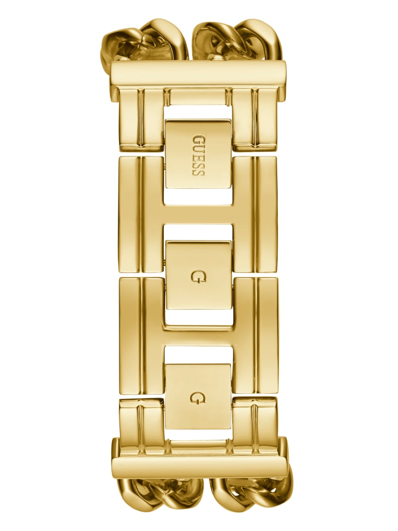 Guess Gold-Tone Square Analog Women's Watches Gold | 0468-WGHZL