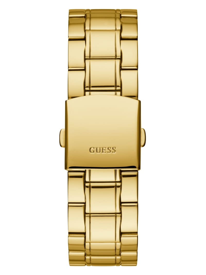 Guess Gold-Tone and Diamond Analog Men's Watches Gold | 0139-YNQZO