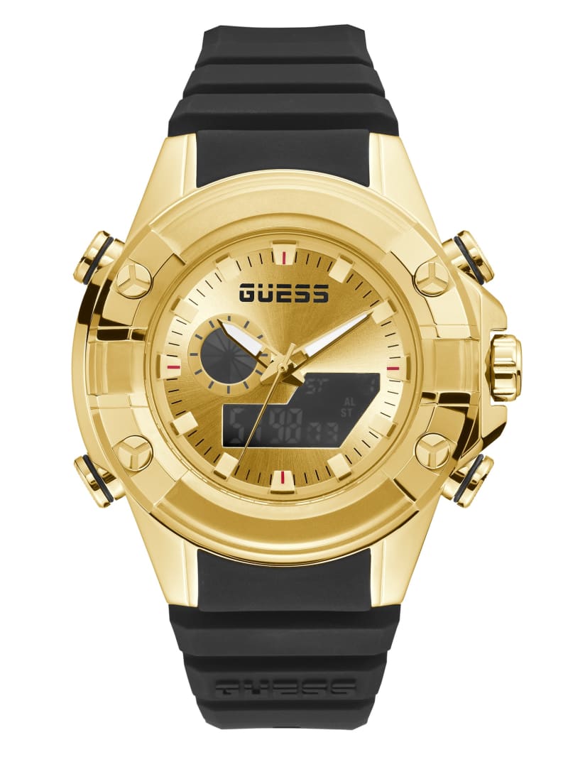 Guess Gold-Tone and Digital Men\'s Watches Multicolor | 8609-IENXZ