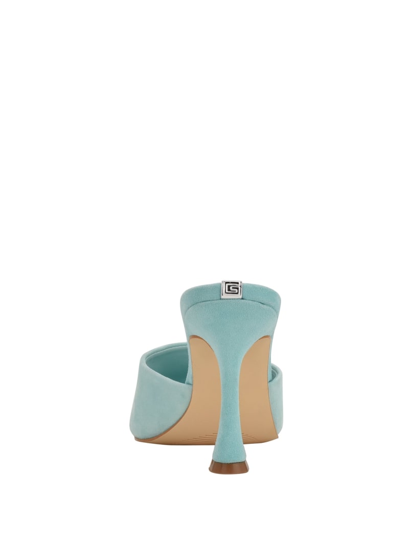 Guess Hambree Suede Women's Heels Light Blue | 0357-HZYUN