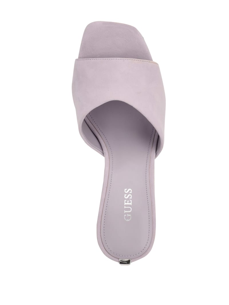 Guess Hambree Suede Women's Heels Purple | 3765-JMZYN