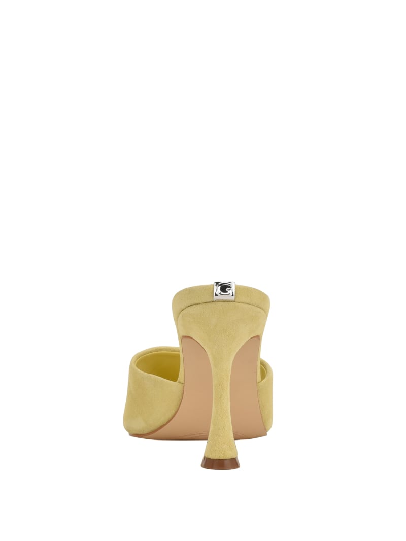 Guess Hambree Suede Women's Heels Yellow | 0923-WYVLG