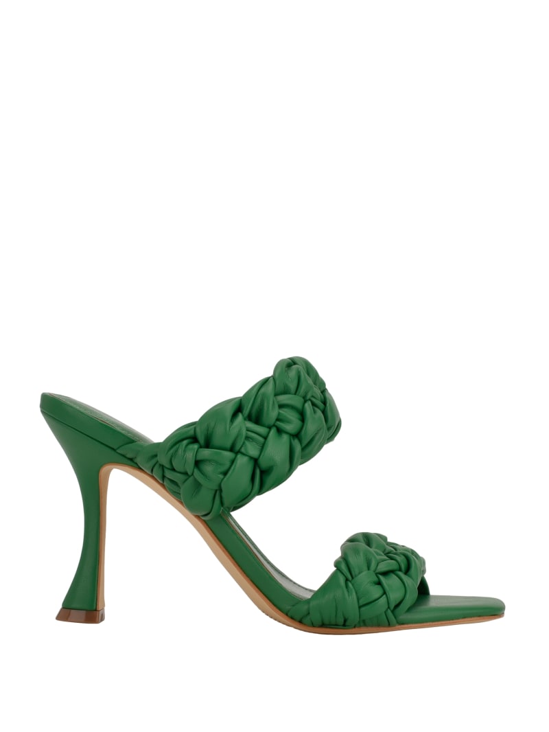 Guess Harlieided Women's Heels Green | 0875-GWLKE