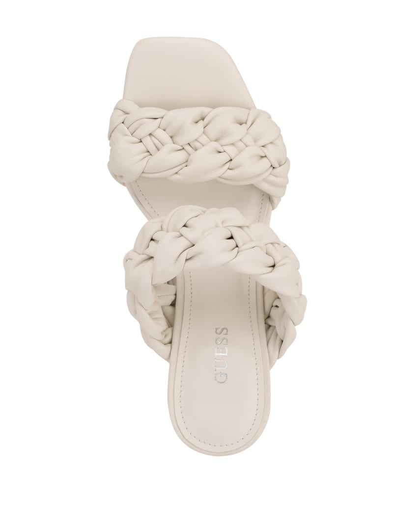 Guess Harlieided Women's Heels White | 2893-FSONJ