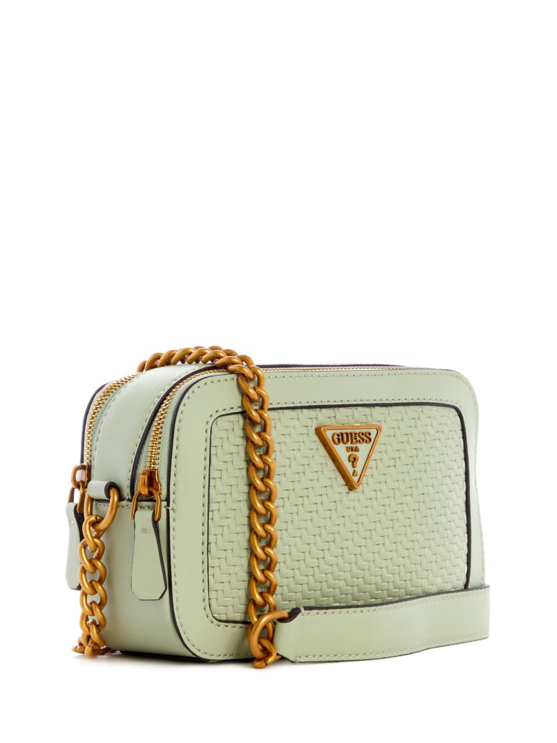 Guess Hassie Camera Women's Crossbody Bags Olive | 0389-XKESJ