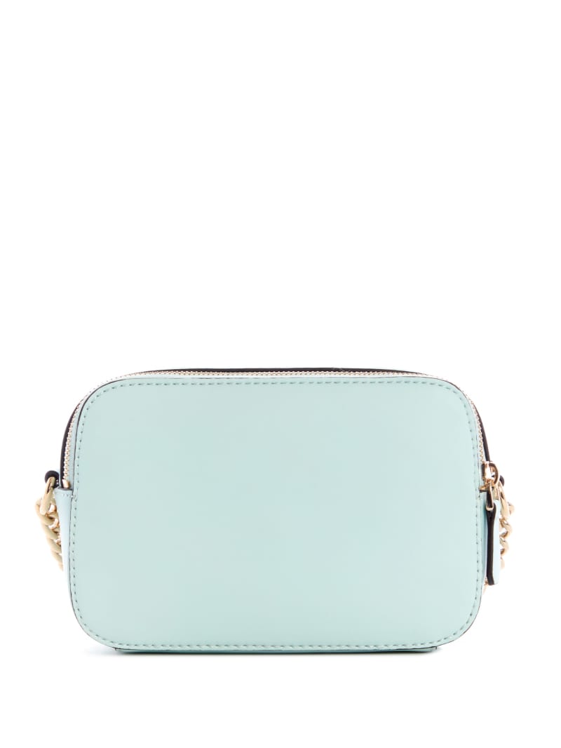 Guess Hassie Camera Women's Crossbody Bags Turquoise | 0963-ZFPRY