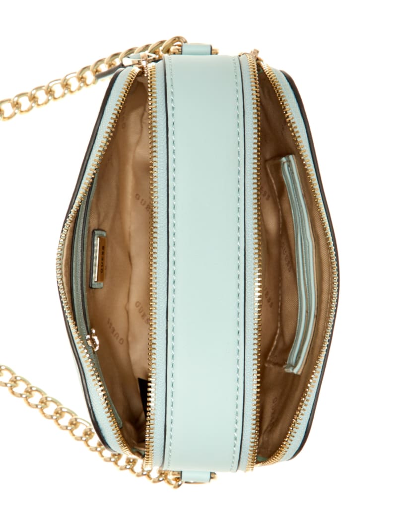 Guess Hassie Camera Women's Crossbody Bags Turquoise | 0963-ZFPRY