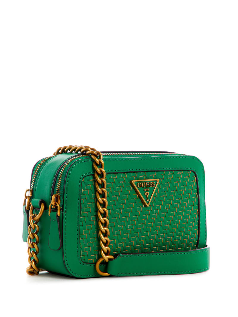 Guess Hassie Camera Women's Crossbody Bags Green | 9241-LSEXP