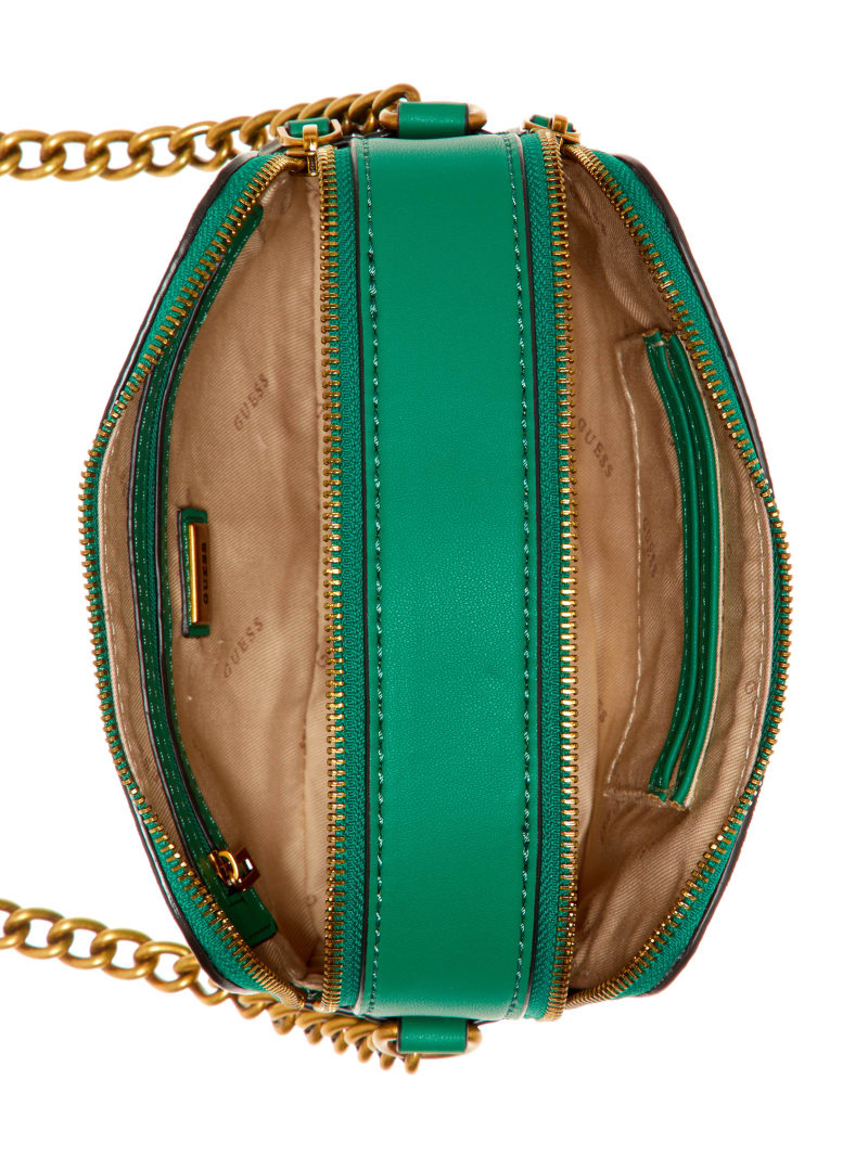 Guess Hassie Camera Women's Crossbody Bags Green | 9241-LSEXP