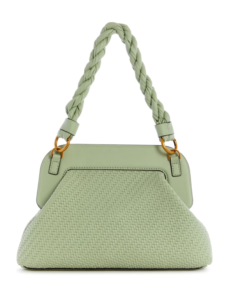 Guess Hassie Frame Women's Crossbody Bags Olive | 0835-SVFZN