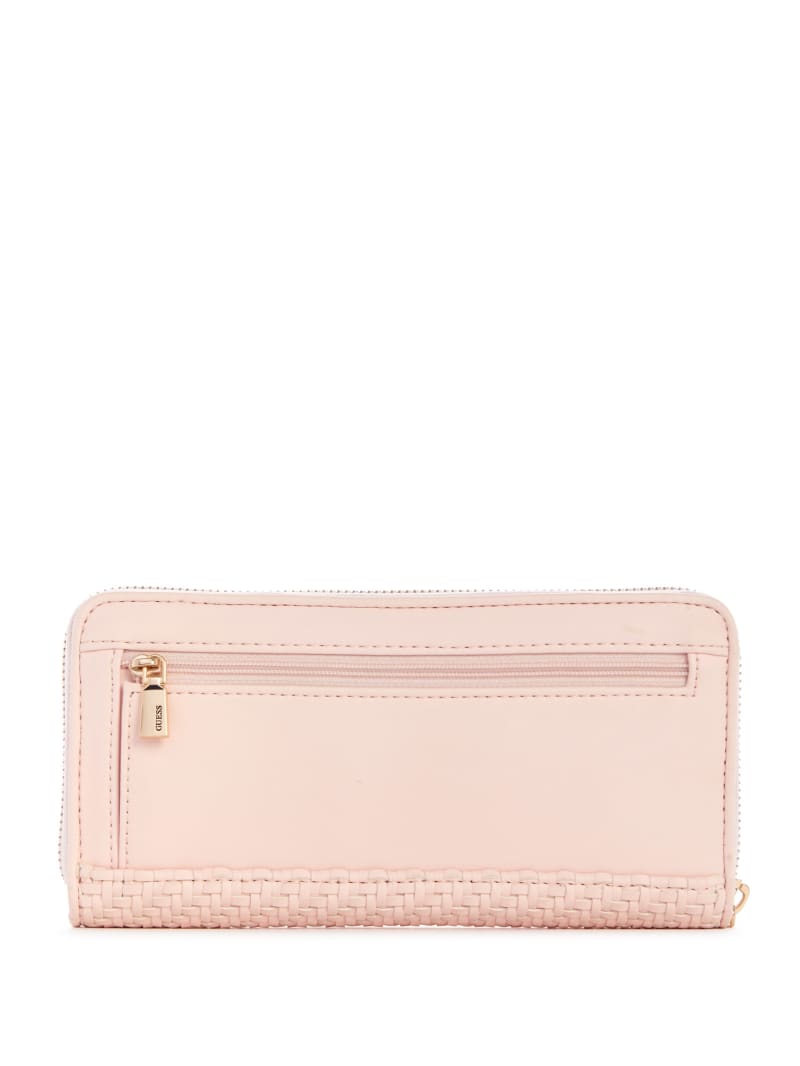 Guess Hassie Large Zip-Around Women's Wallets Pink | 2503-SJAYD