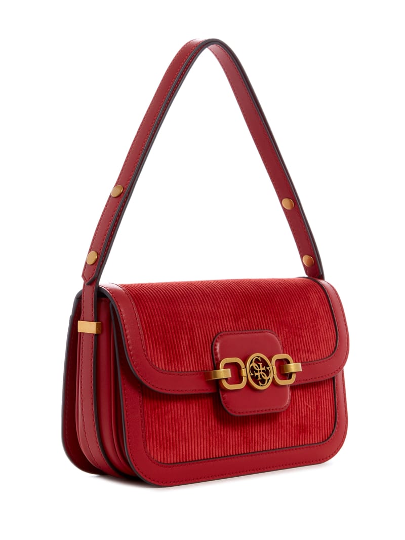 Guess Hensely Convertible Women's Satchel Bags Red | 6801-YSHBF