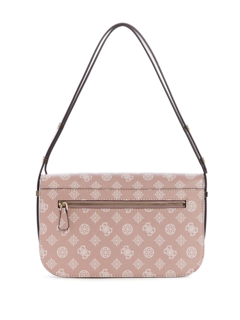 Guess Hensely Logo Convertible Women's Shoulder Bags Pink | 9364-JDLAE