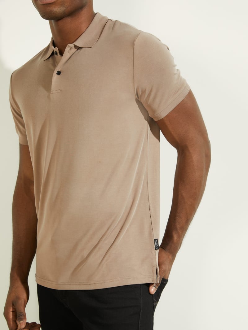 Guess Iker Men's Shirts Brown | 6059-YPGRQ