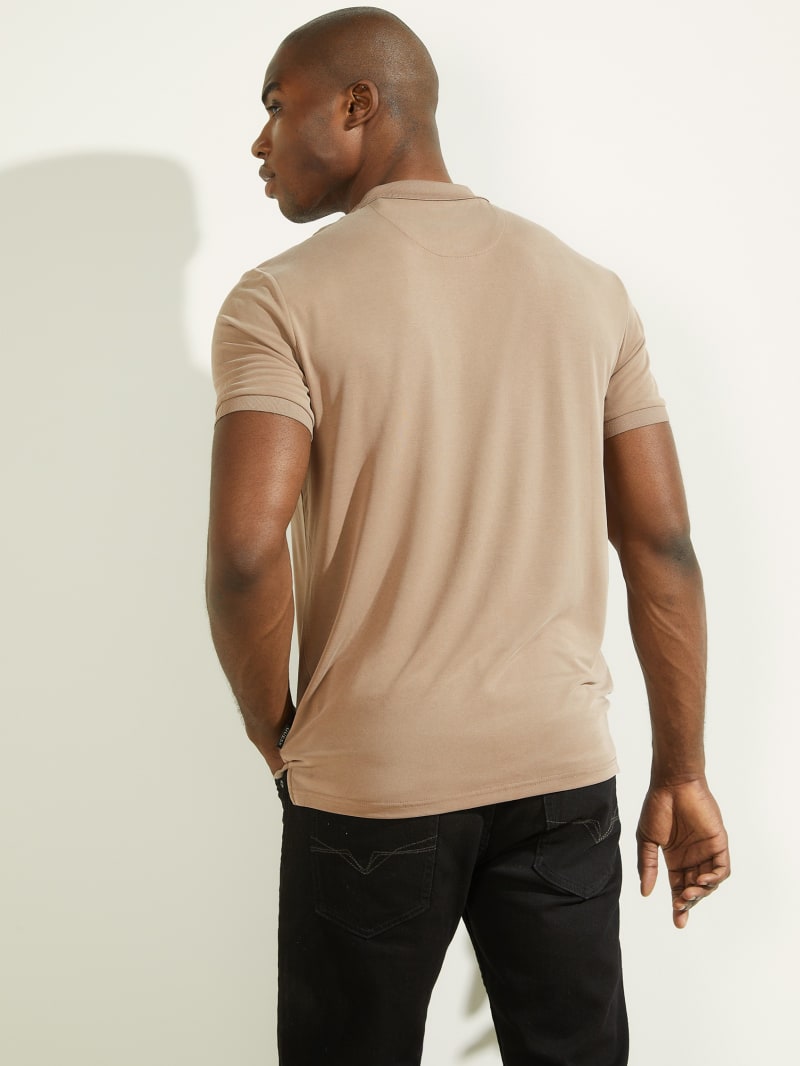 Guess Iker Men's Shirts Brown | 6059-YPGRQ