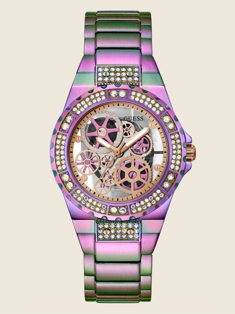 Guess Iridescent Glitz Multifunction Women\'s Watches Multicolor | 4320-WALGS