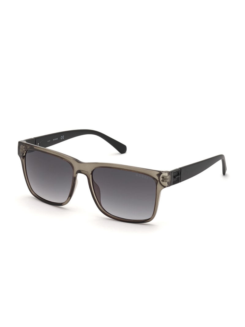 Guess Jake Square Men's Sunglasses Grey | 5608-WRFVJ