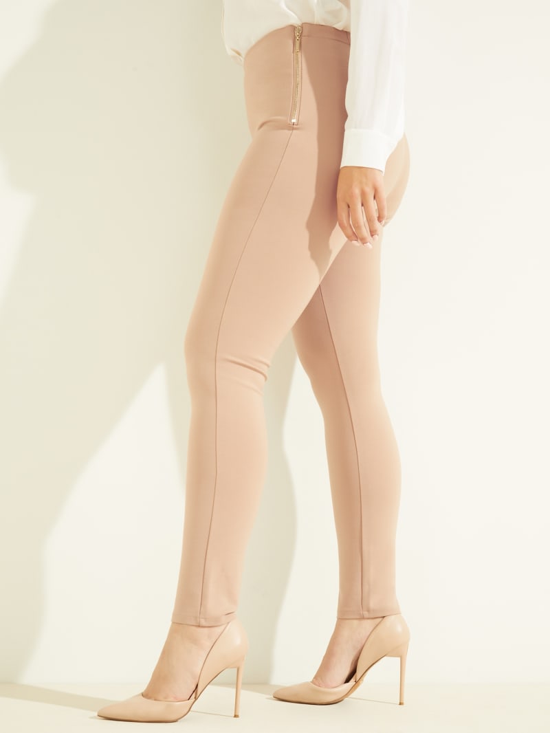 Guess Jane Ponte Legging Women's Pants Pink | 7140-FQYUZ