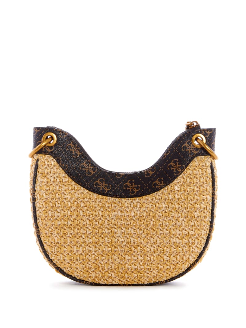 Guess Kasinta Raffia Women's Mini Bag Beige | 3680-FMBLW