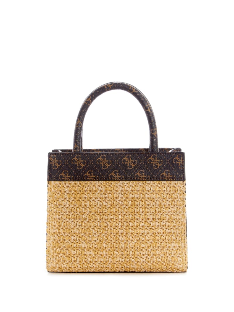 Guess Kasinta Raffia Women's Mini Bag Brown | 7036-FTEMW