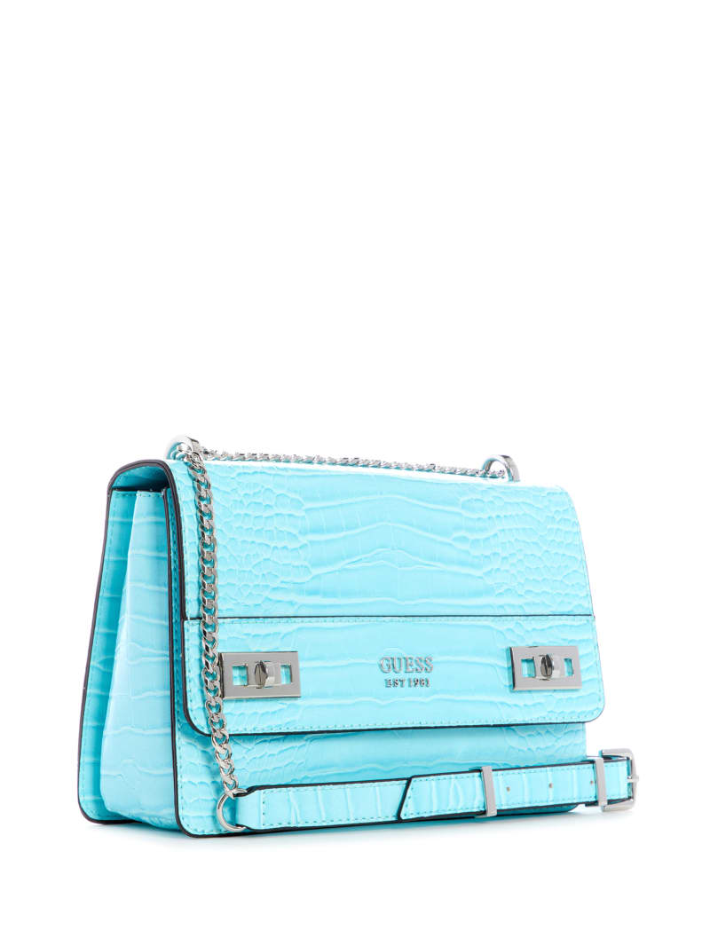 Guess Katey Convertible Women's Crossbody Bags Light Turquoise | 0572-UHFEJ