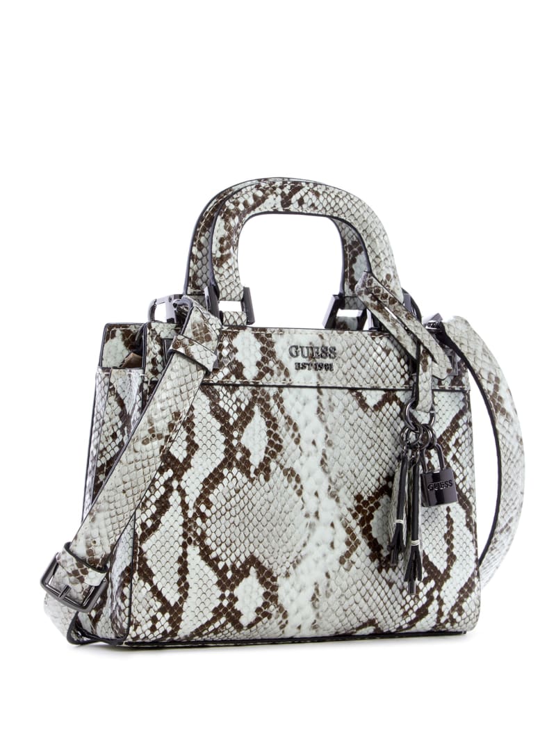 Guess Katey Croc Women's Satchel Bags Grey | 2153-DBPIT