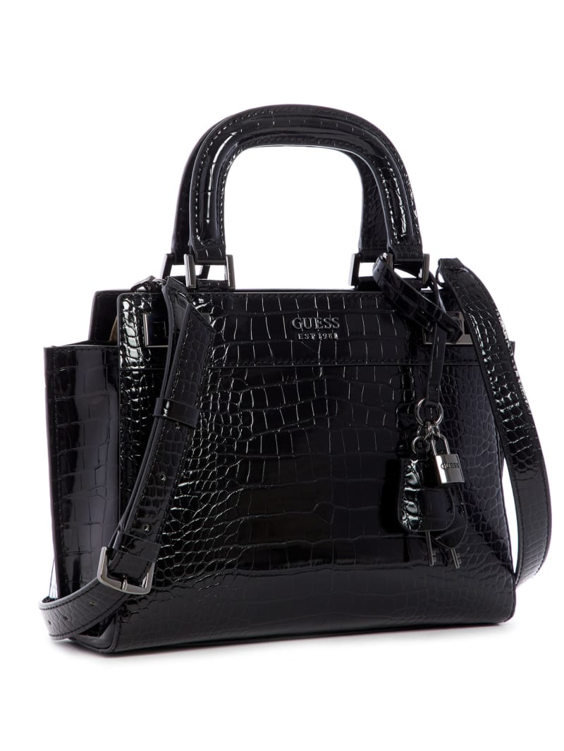 Guess Katey Girlfriend Women's Satchel Bags Black | 7812-XPBWZ