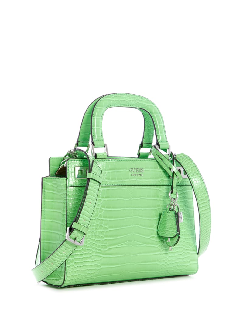 Guess Katey Girlfriend Women's Satchel Bags Green | 8415-WSUJF