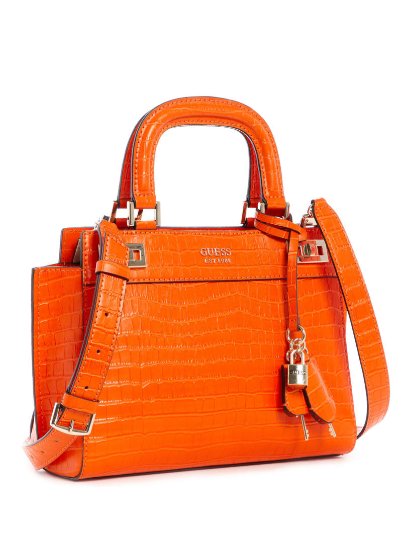 Guess Katey Girlfriend Women's Satchel Bags Orange | 9164-RIBSX